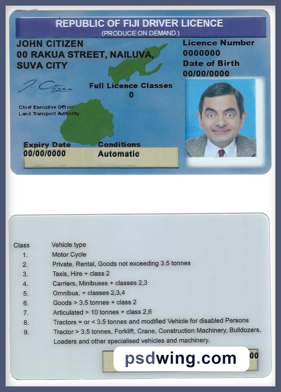 Fiji Driving License